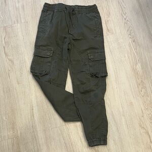 Kids Sz 10-12 Olive Cargo Pants